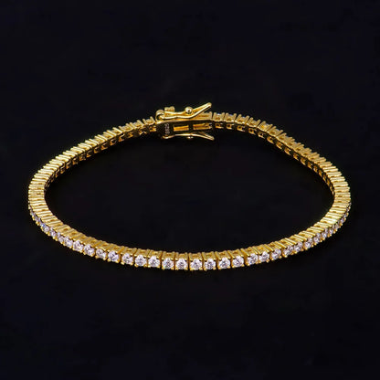 Factory Price D VVS1 Moissanite Tennis Bracelet 925 Sterling Silver Single Row Classics with GRA Bracelets for Women Man Jewelry