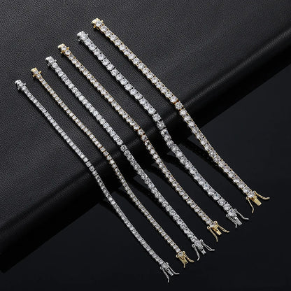 Factory Price D VVS1 Moissanite Tennis Bracelet 925 Sterling Silver Single Row Classics with GRA Bracelets for Women Man Jewelry